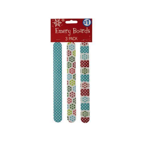 Holiday Print Emery Boards ( Case of 18 )