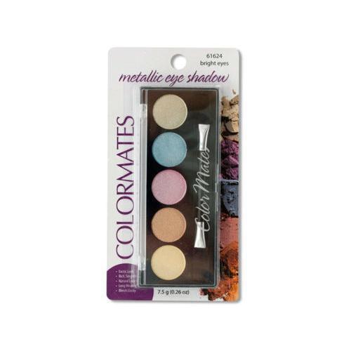 Colormates Bright Eyes Metallic Eye Shadow Compact ( Case of 24 )