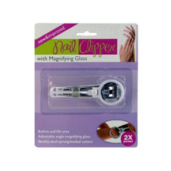 Nail Clipper with Magnifying Glass ( Case of 24 )