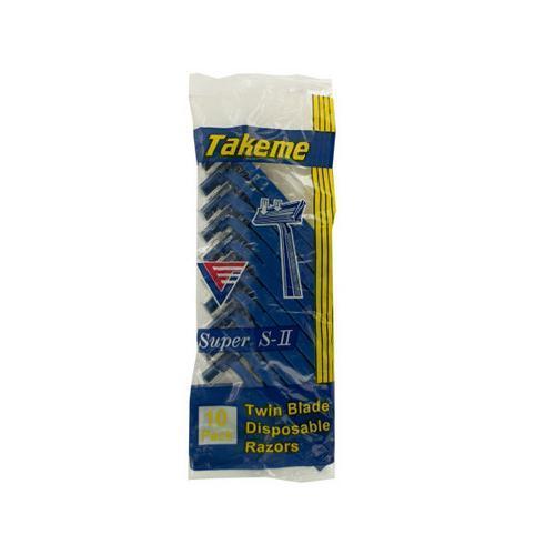 Twin Blade Disposable Razors ( Case of 24 )