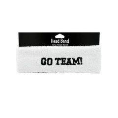 Go Team White Headband ( Case of 72 )