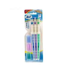 Soft Toothbrushes with Covers Set ( Case of 72 )