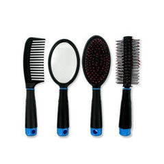 Hair Brush & Comb Set with Mirror ( Case of 16 )