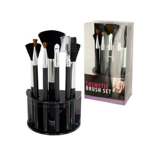 Cosmetic Brush Set With Stand ( Case of 12 )