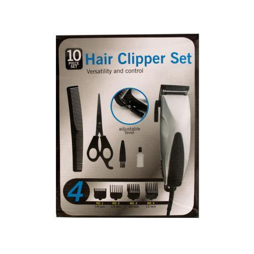 Hair Clipper Set with Precision Steel Blades ( Case of 2 )