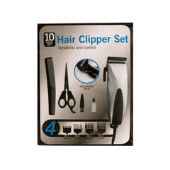 Hair Clipper Set with Precision Steel Blades ( Case of 4 )