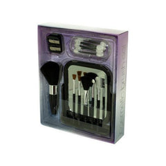 Cosmetic Brush Set with Vanity Mirror ( Case of 2 )