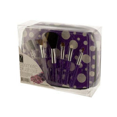 Glitter Cosmetic Brush Set with Carrying Case ( Case of 12 )