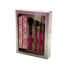 Jeweled Cosmetic Brush Set with Stylish Case ( Case of 2 )