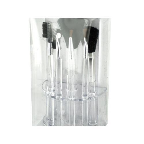 Clear Cosmetic Brush Set in Organizer ( Case of 12 )