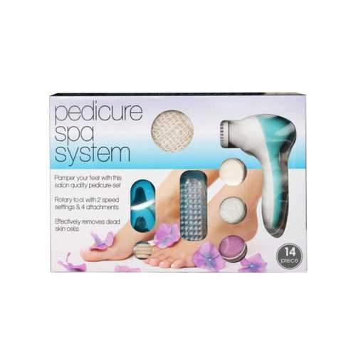 Pedicure Spa System Set with Spin Brush ( Case of 4 )