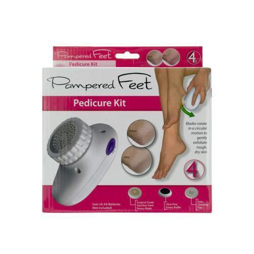 Pampered Feet Electronic Pedicure Kit ( Case of 4 )