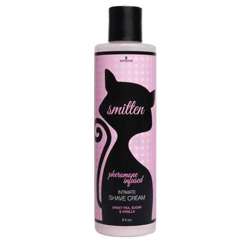 Smitten Intimate Shave Cream - 8 oz Vanilla, Sugar and Sweet Pea