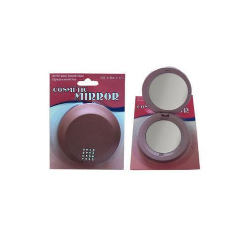 Cosmetic folding mirror compact ( Case of 24 )