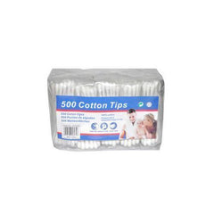 White cotton tips pack of 500 ( Case of 16 )