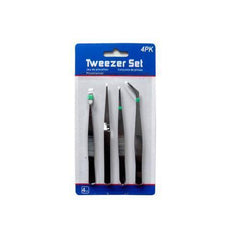 4 piece tweezer set ( Case of 24 )