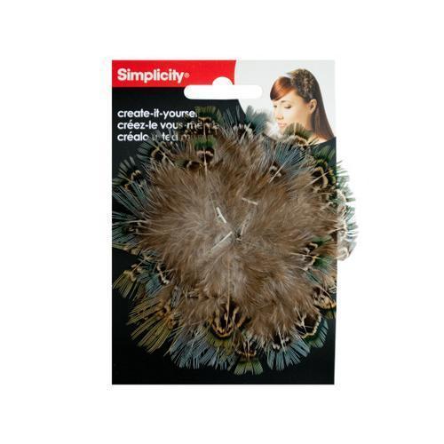 Feather Circle Headband Accent ( Case of 24 )