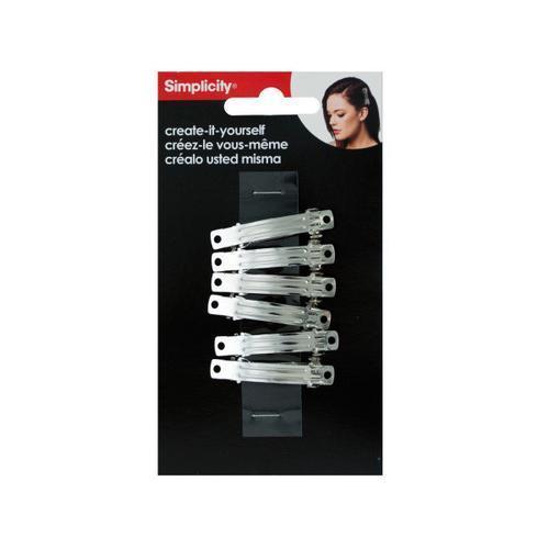 simplicity 6 pack mini create it yourself barrettes ( Case of 24 )