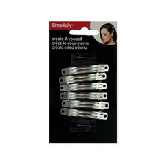 simplicity 6 pack small create it yourself barrettes ( Case of 24 )