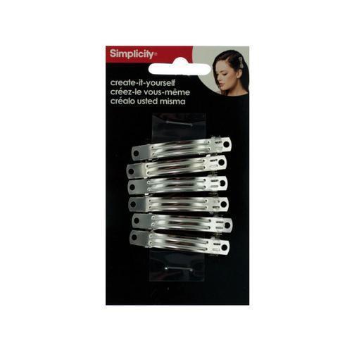 simplicity 6 pack small create it yourself barrettes ( Case of 72 )