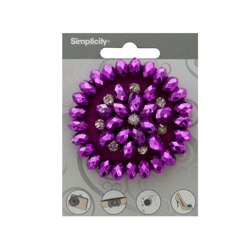 simplicity pink beaded/rhinestone accent ( Case of 72 )