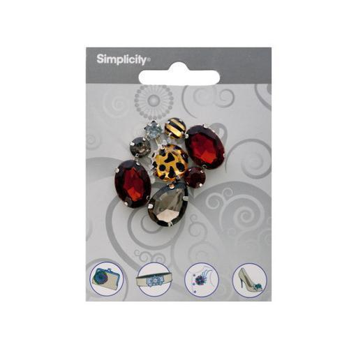 Multi-Colored & Patterned Gem Cluster Accent ( Case of 72 )