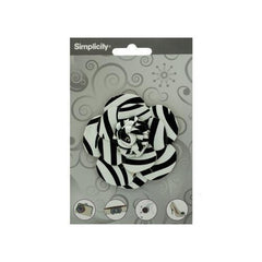 simplicity pleather zebra rose accent ( Case of 48 )