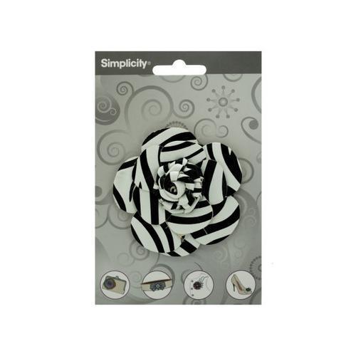 simplicity pleather zebra rose accent ( Case of 96 )