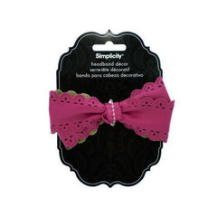 pink bow headband accent ( Case of 72 )