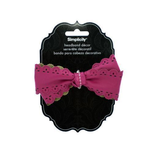 pink bow headband accent ( Case of 96 )
