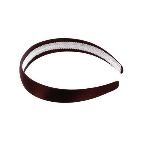 simplicity 1 inch brown satin headband ( Case of 24 )