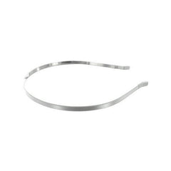 1/4" white satin headband ( Case of 60 )