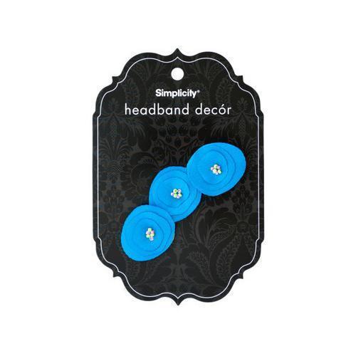 simplicity turquoise headband decor ( Case of 96 )