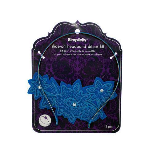 simplicity turquoise slide on headband kit ( Case of 96 )