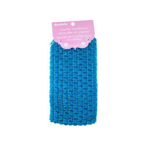 simplicity blue crochet headband ( Case of 45 )