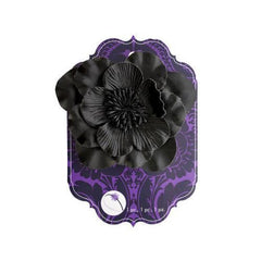 simplicity black flower slide on headband accent ( Case of 72 )