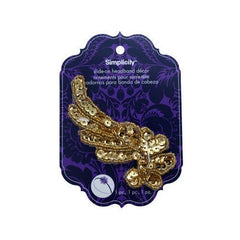 Gold Sequin Slide-On Headband Accent ( Case of 36 )