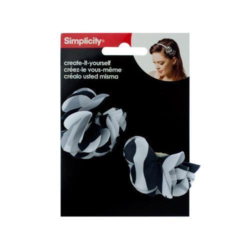 Zebra Flower Headband Accents Set ( Case of 24 )