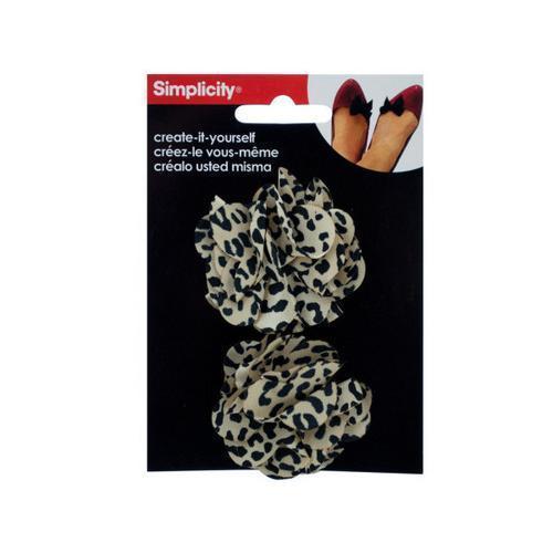 Leopard Flowers Headband Accent Set ( Case of 54 )