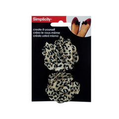 Leopard Flowers Headband Accent Set ( Case of 72 )